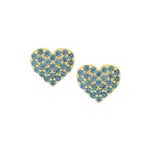 Load image into Gallery viewer, Pavé Baby Heart Stud Earring

