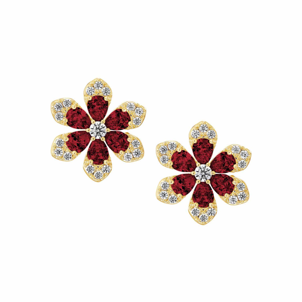 Classy Teenage Flower Stud Earring