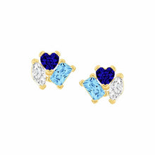Load image into Gallery viewer, Diverse Shapes Cluster Stud Earring
