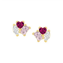 Load image into Gallery viewer, Diverse Shapes Cluster Stud Earring

