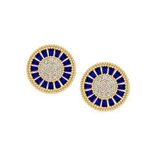 Load image into Gallery viewer, Baguette Stones Spinner Stud Earring

