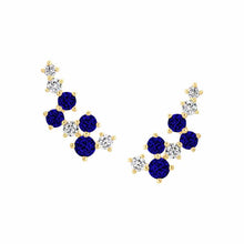 Load image into Gallery viewer, Fine Diamond Crawler Stud Earring

