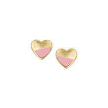 Load image into Gallery viewer, Enamel Dipped Heart Stud Earring
