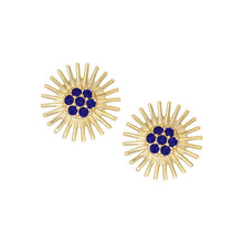 Load image into Gallery viewer, Gold Sunrays Stud Earring
