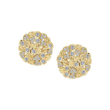 Load image into Gallery viewer, Flat Pebbles Circle Stud Earring
