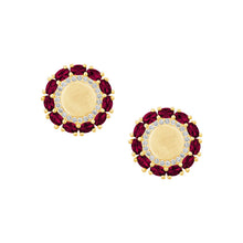 Load image into Gallery viewer, Rolling Disk Stud Earring
