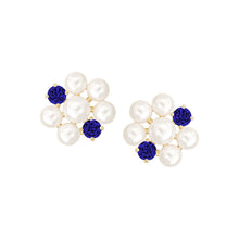 Load image into Gallery viewer, Floral Pearl Cluster Stud Earring
