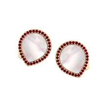 Load image into Gallery viewer, Slipped Pears Mother-of-Pearl Stud Earring

