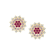 Load image into Gallery viewer, Diamond Snowflake Stud Earring
