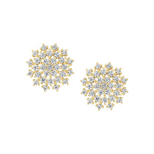 Load image into Gallery viewer, Diamond Snowflake Stud Earring
