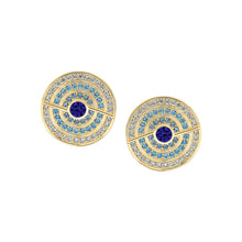 Load image into Gallery viewer, Spinning Wheel Ombre Stud Earring
