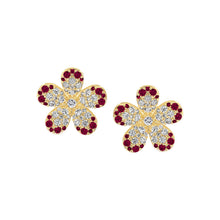 Load image into Gallery viewer, Refined Floral Stud Earring
