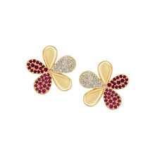 Load image into Gallery viewer, Pave Daisy Stud Earring
