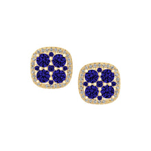 Load image into Gallery viewer, Gemstone Block Stud Earring
