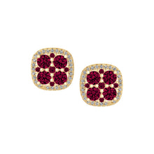 Load image into Gallery viewer, Gemstone Block Stud Earring
