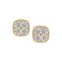 Load image into Gallery viewer, Gemstone Block Stud Earring
