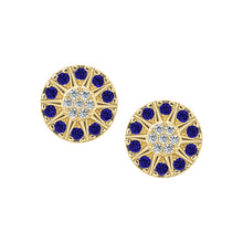 Load image into Gallery viewer, Radiant Stones Circle Stud Earring
