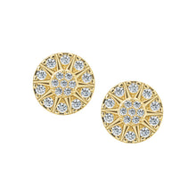 Load image into Gallery viewer, Radiant Stones Circle Stud Earring
