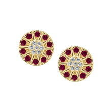 Load image into Gallery viewer, Radiant Stones Circle Stud Earring
