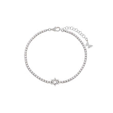 Load image into Gallery viewer, Pave CZ Star Of David Tennis Bracelet
