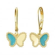 Load image into Gallery viewer, Half And Half Butterfly Earrings
