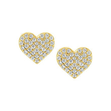 Load image into Gallery viewer, Pavé Heart Stud Earring
