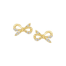 Load image into Gallery viewer, Thin Bow Tie Stud Earring

