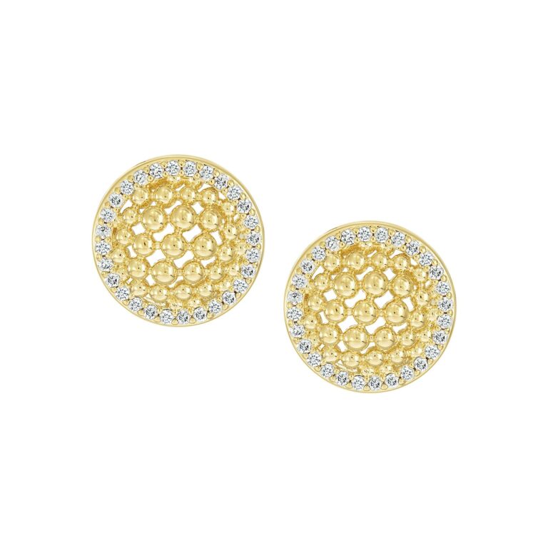 Mesh Dome Stud Earring