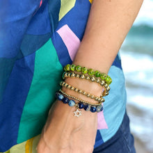 Load image into Gallery viewer, Shayna Star of David Sea Sediment Beaded Bracelet
