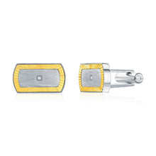 Load image into Gallery viewer, Single CZ Center Cufflinks
