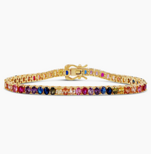 Load image into Gallery viewer, Rainbow Oval Tennis Bracelet
