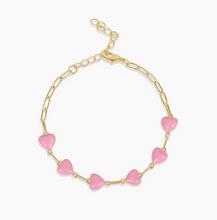 Load image into Gallery viewer, Candy Heart Link Bracelet
