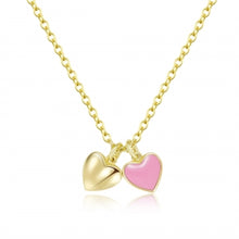 Load image into Gallery viewer, Double Heart Charm Necklace
