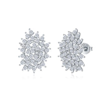 Load image into Gallery viewer, CZ Sprinkled Cluster Stud Earring
