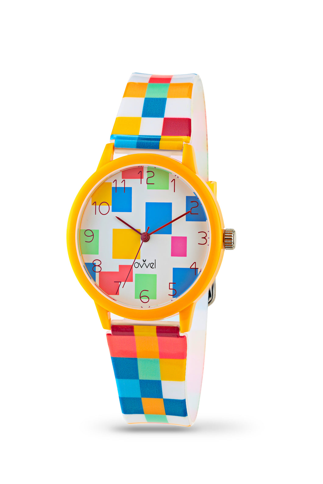Multi-colored Squares Watch