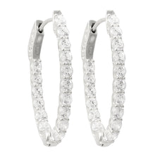 Load image into Gallery viewer, 33x21mm Oval Hoop Earrings - Gemtique 
