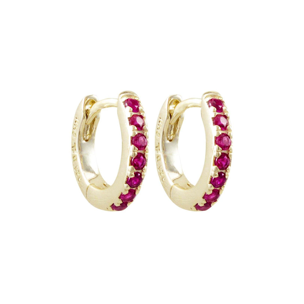 CZ Hoop Earrings - Gemtique 