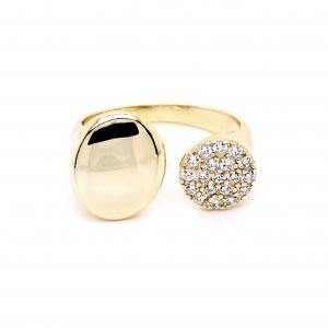 Open Oval And Circle Ring - Gemtique 