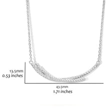 Load image into Gallery viewer, Double Arched Bar Necklace
