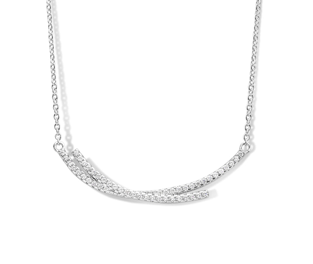 Double Arched Bar Necklace