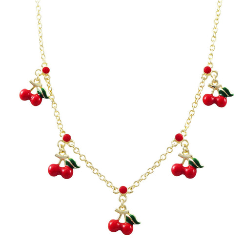 Cherry Charms Necklace - Gemtique 