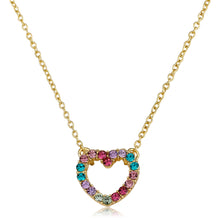 Load image into Gallery viewer, Rainbow Heart Necklace

