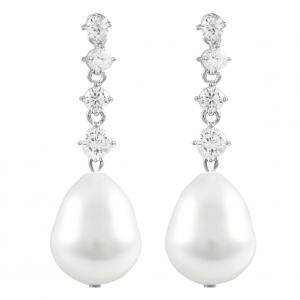 Graduating CZ's With Pearl Earrings - Gemtique 