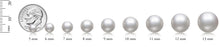 Load image into Gallery viewer, White Freshwater Pearl Stud Earrings

